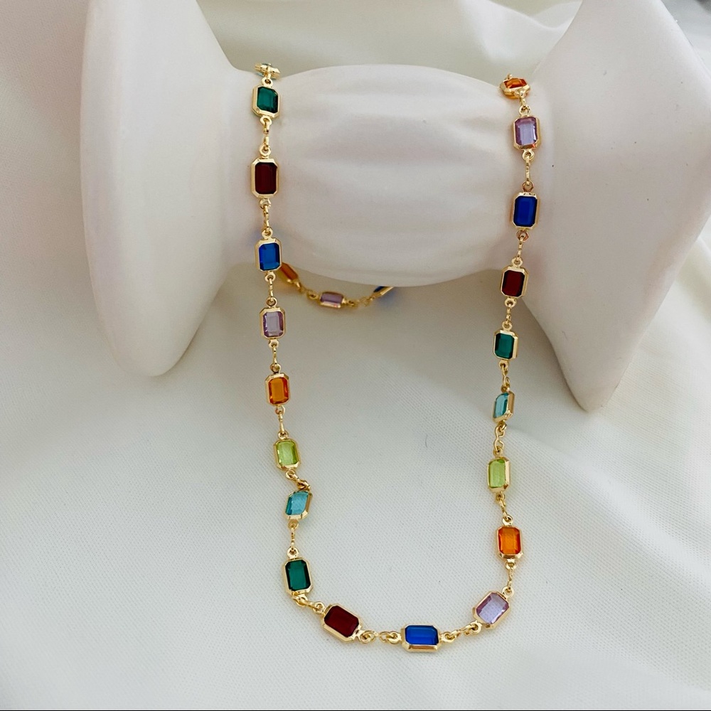 Multicolor Crystal Necklace